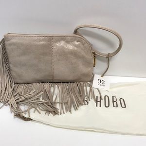 NWT Genuine Leather Hobo Wristlet